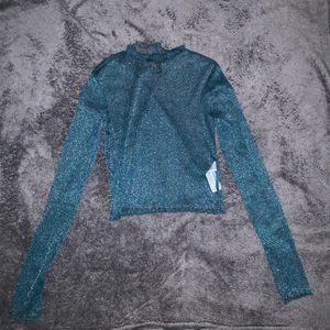 longe sleeve mesh top